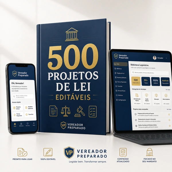 500 Projetos de Lei Editáveis — Edição 2026